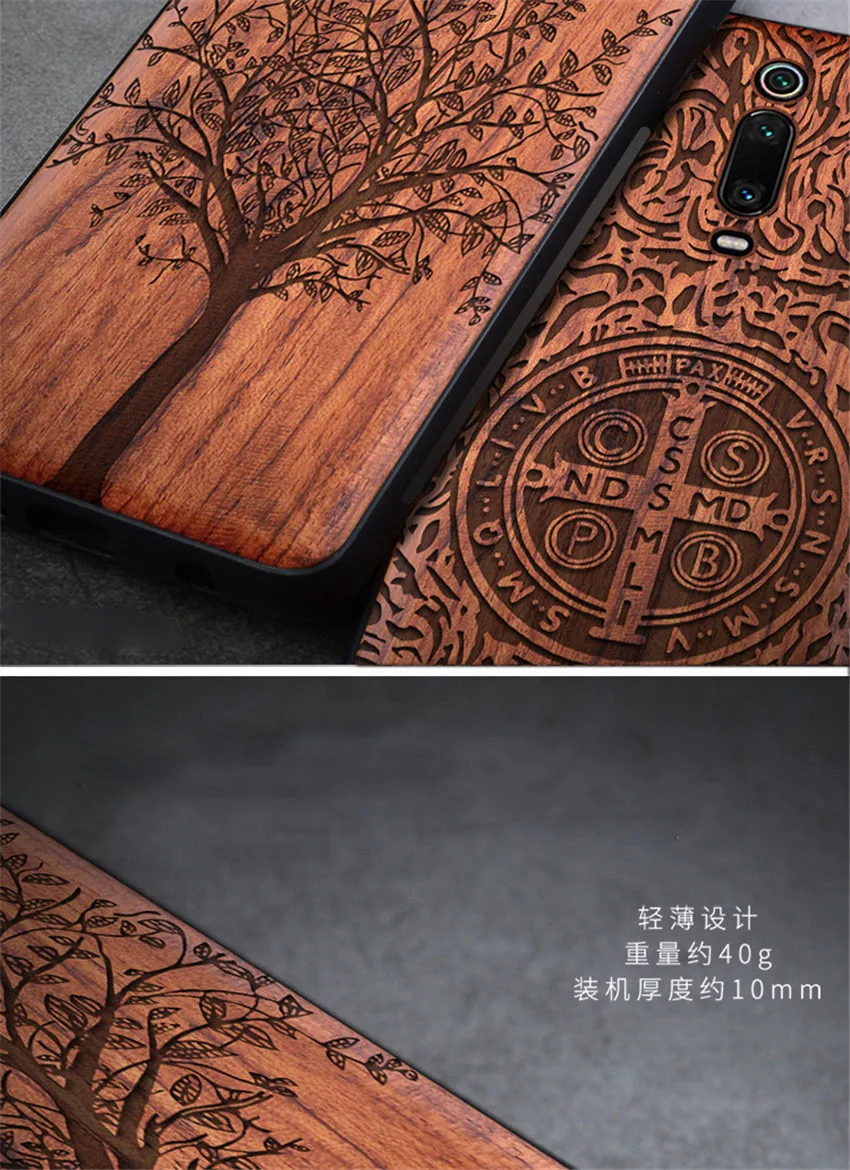 Для Xiaomi mi 9t чехол Boogic Wood funda Red mi k20 Pro Rosewood TPU противоударный задний Чехол для телефона Xiaomi mi 9T Pro Чехол