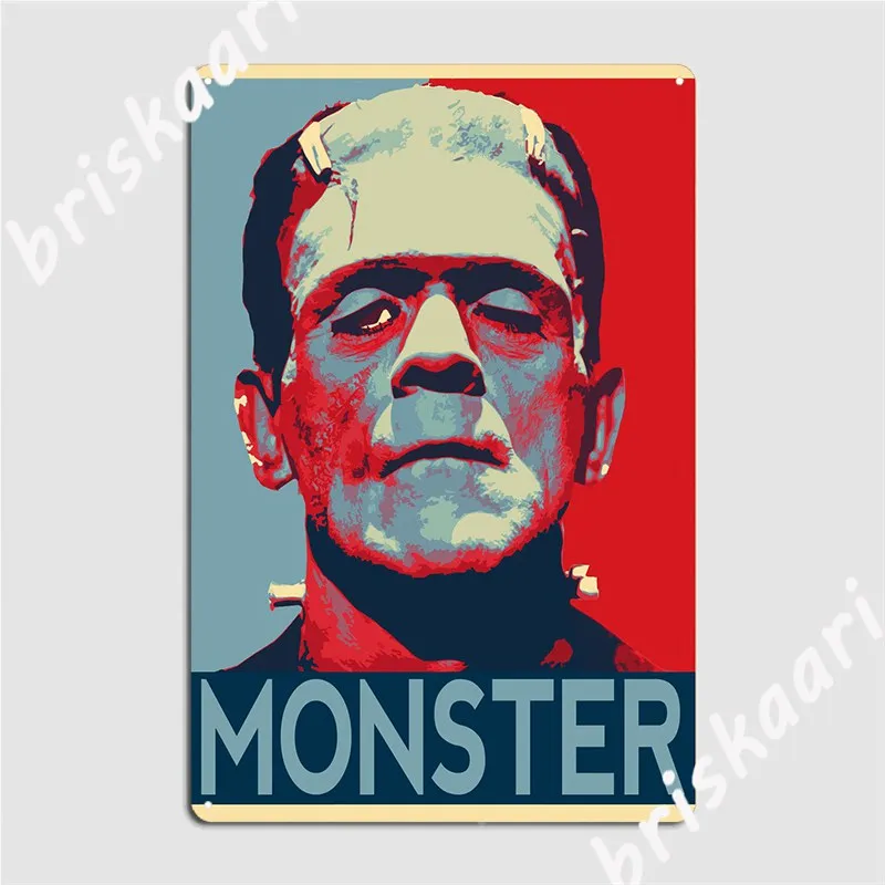 

Frankenstein Монстр металлический знак для вечерние таблички кинотеатр гараж Забавный жестяной знак плакат