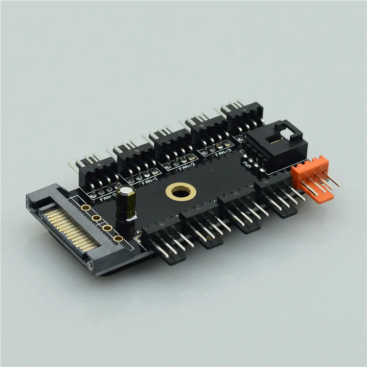Материнская плата 4Pin хаб PWM чехол для компьютера сбора вентилятора SATA интерфейс