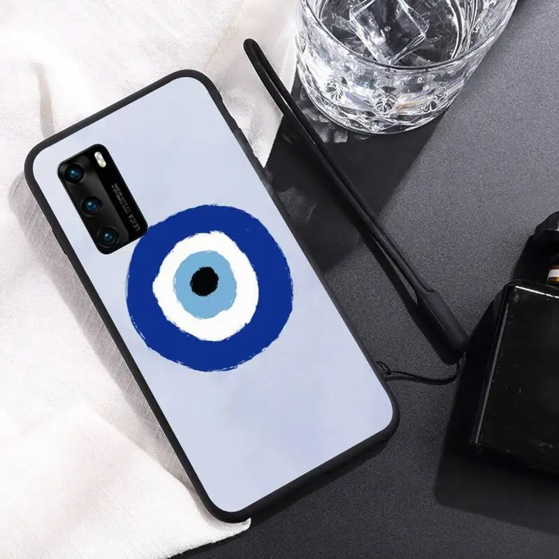 Evil Eye Phone Case For Huawei Y6 Y7 Y9 Prime 2019 Y9s Mate 10 20 40 Pro Lite Nova 5t Silicone Cover images - 6