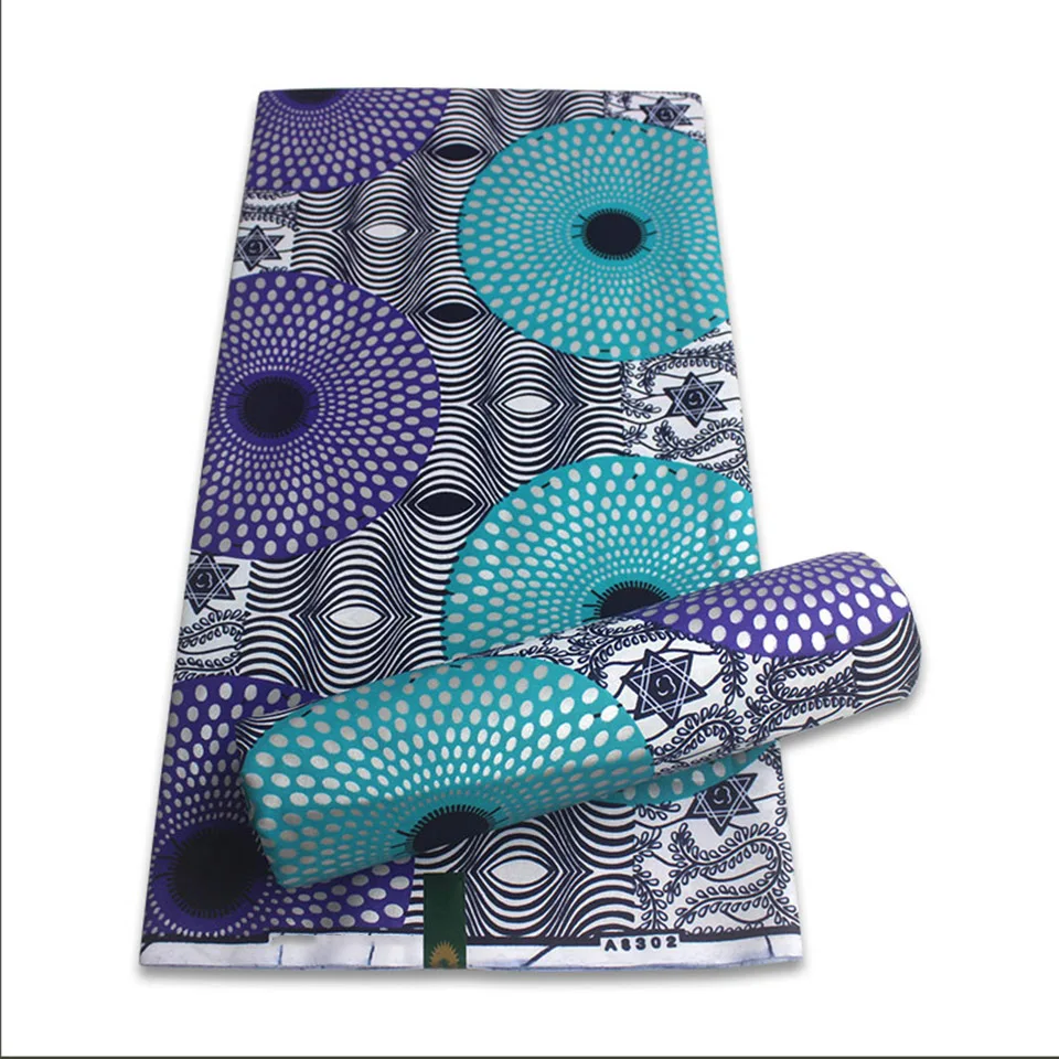 

Hot Selling Bronzing Ankara Fabric African Wax Print Gold Printing Cotton Fabric Ghana Nigerian Pagne Batik Wax Materials YT-56