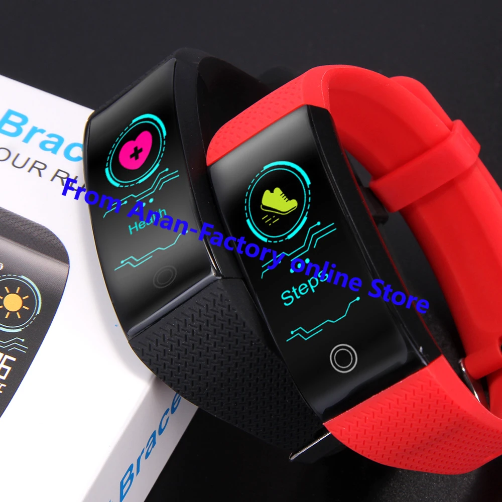 QW18 умный Браслет IP68 Водонепроницаемый Smartband монитор сердечного ритма во время сна спортивный Шагомер фитнес-трекер Bluetooth Smartwatch