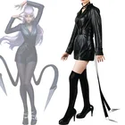 Круче кДа Evelynn Косплэй костюм кДа Косплэй парик костюм игра круче Evelynn сексуальный костюм с котом Для женщин очки на Хэллоуин парик