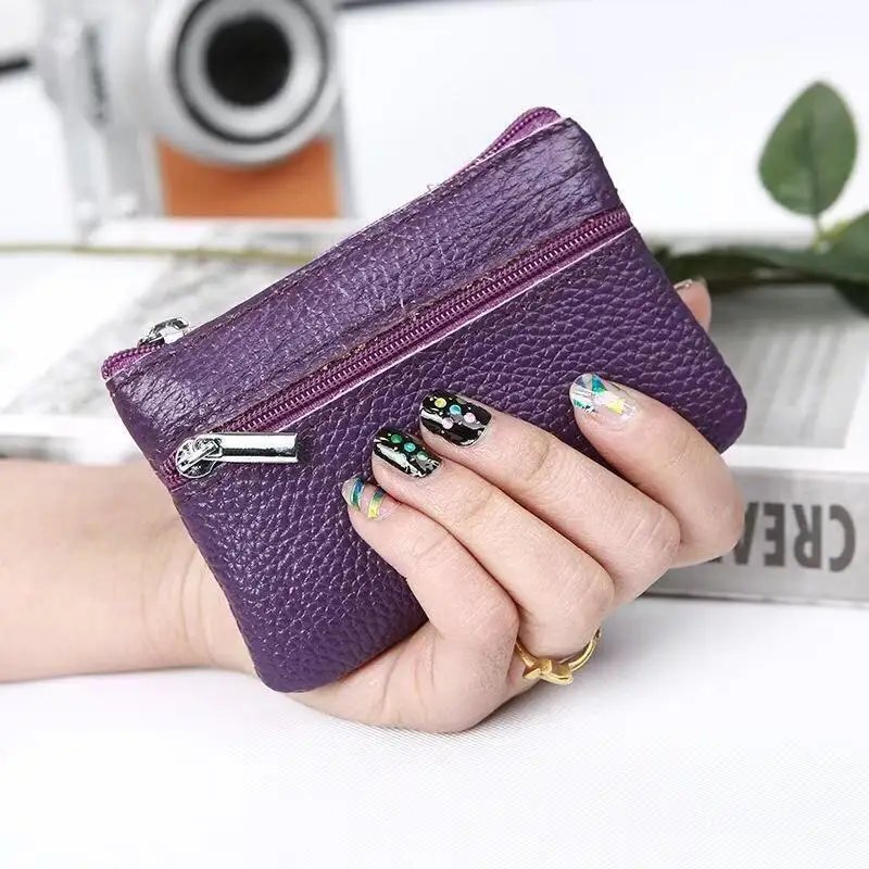 

2019 PU Leather Coin Purses Key Holder Case Zipper Women's Small Change Money Bags Pocket Wallets Carteira Feminina