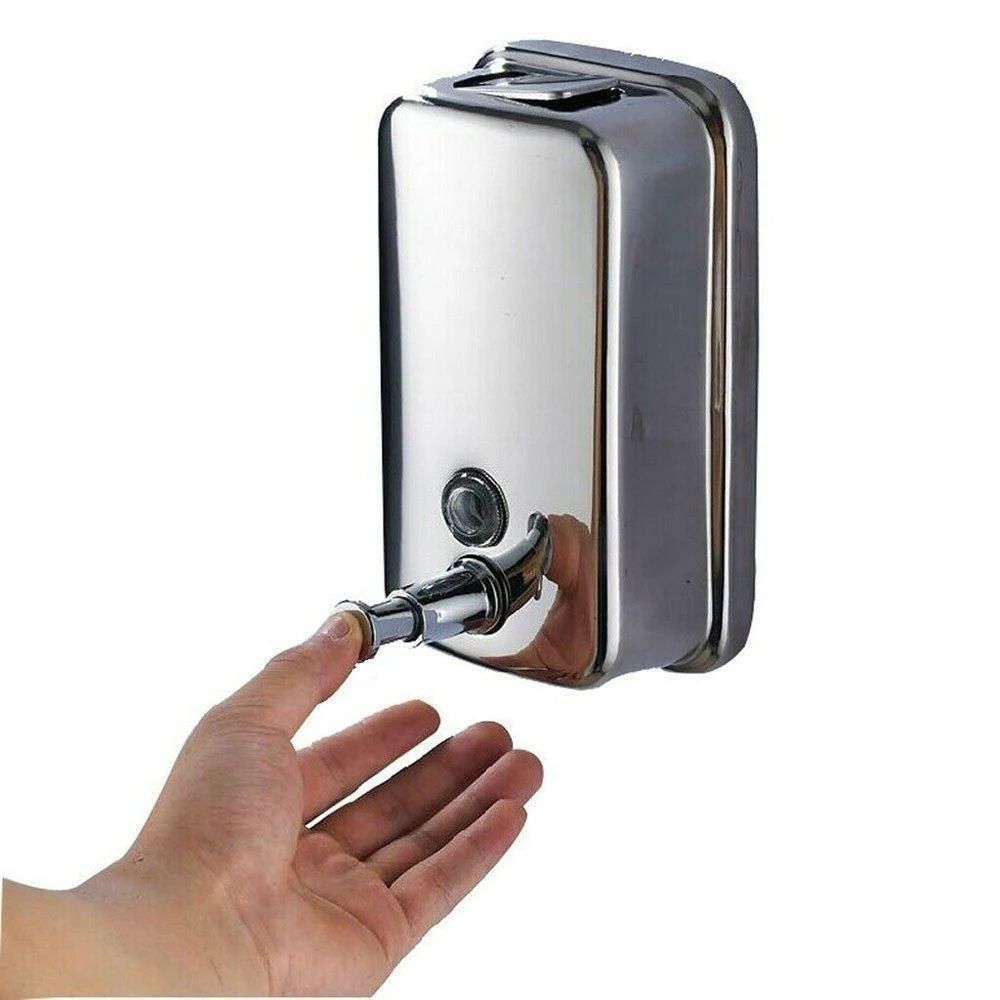 

500ml Hand Soap Dispenser Bathroom WallMount Shower Shampoo Lotion Bottle Holder