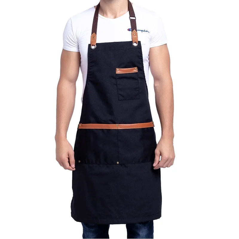 

New Cooking Apron for Chef Women Men with Tool Pockets Heavy-duty Grilling BBQ Aprons Professional for Kitchen and Workshop