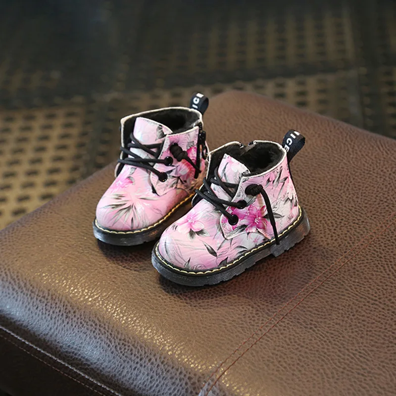 Платья с цветочным принтом В Китае Стиль из микрофибры для детей Модная обувь