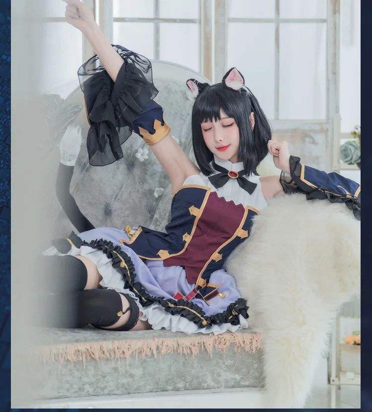 Соединение принцессы! Re:Dive Momochi Kiruya Kyaru Косплей Костюм Хэллоуин Рождественская