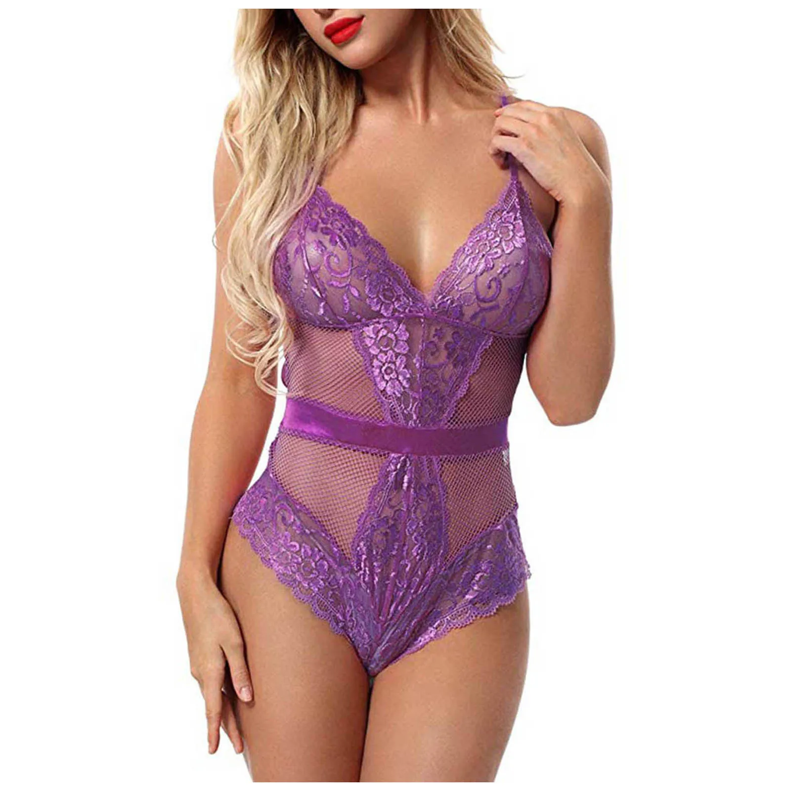 Женские сетчатые экзотические комплекты кружевное белье нижнее одежда для сна