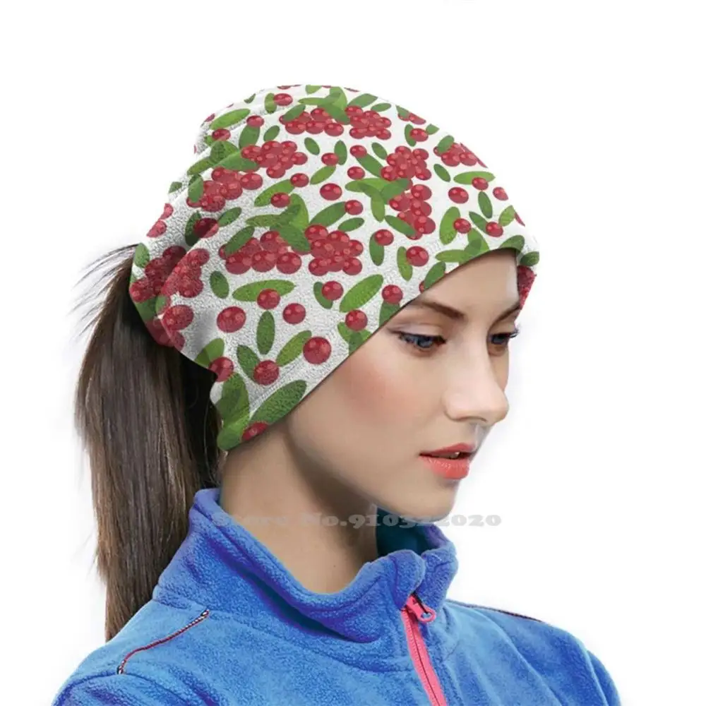 Шаблон с клюквой на открытом воздухе езды велосипеде рыбалки мотоцикле шарф