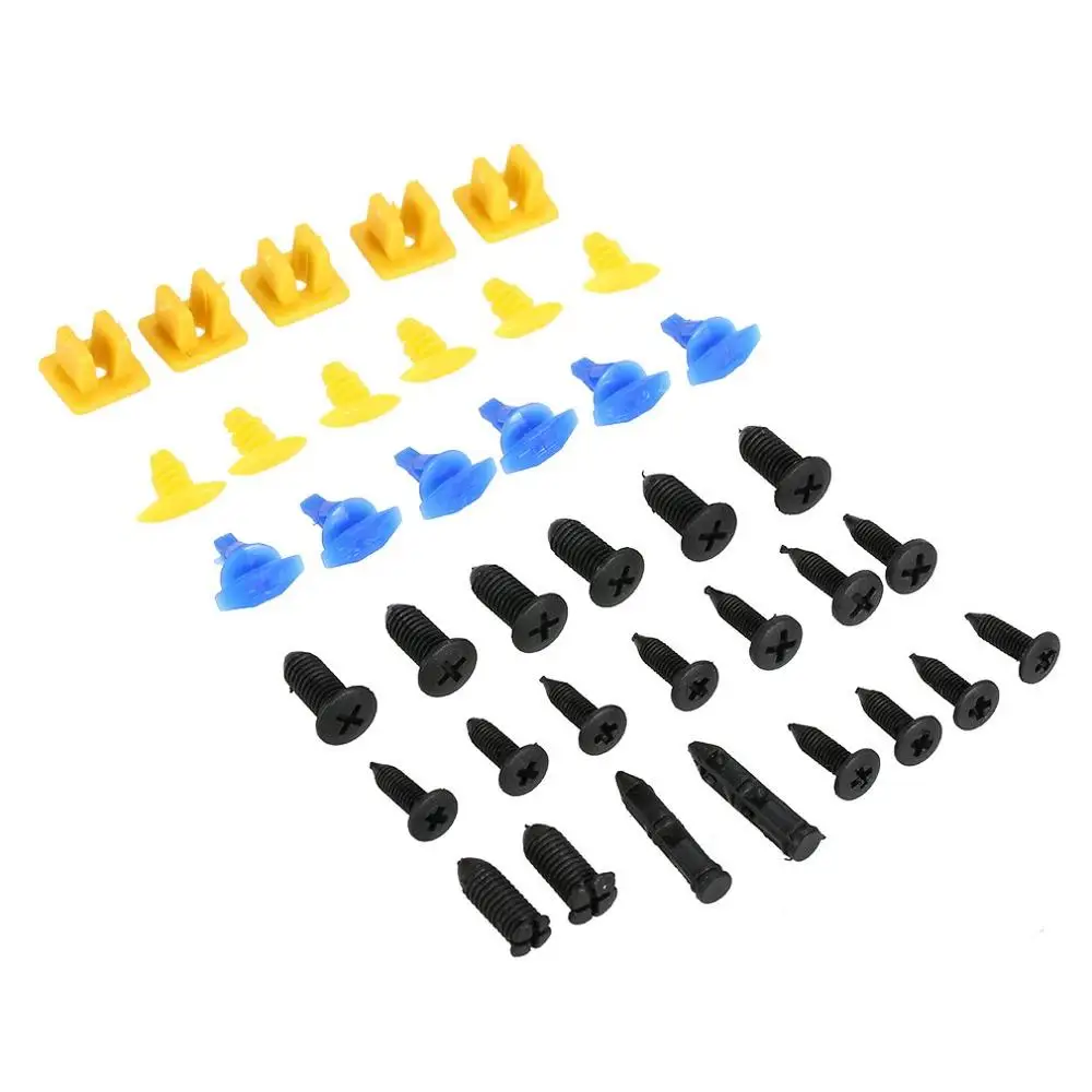 

50 100 200 300 500 PCS Fasteners Suitable For Fit Side Skirts Mixed Fastener Car Bumper Clips Retainer Rivet Door Fender Liner