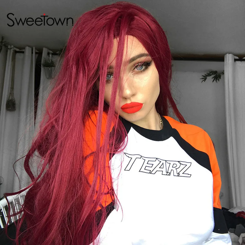 white Sweetown модная Осенняя женская футболка с длинным рукавом и круглым вырезом, укороченный топ в стиле пэчворк, контрастный цвет, принт с буквами, уличная футболка - Цвет: white