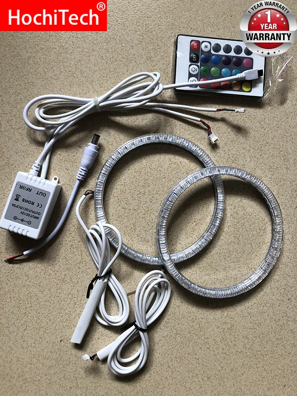 Последняя фара Мульти-Цвет RGB светодиодный Ангельские глазки гало кольца дневные