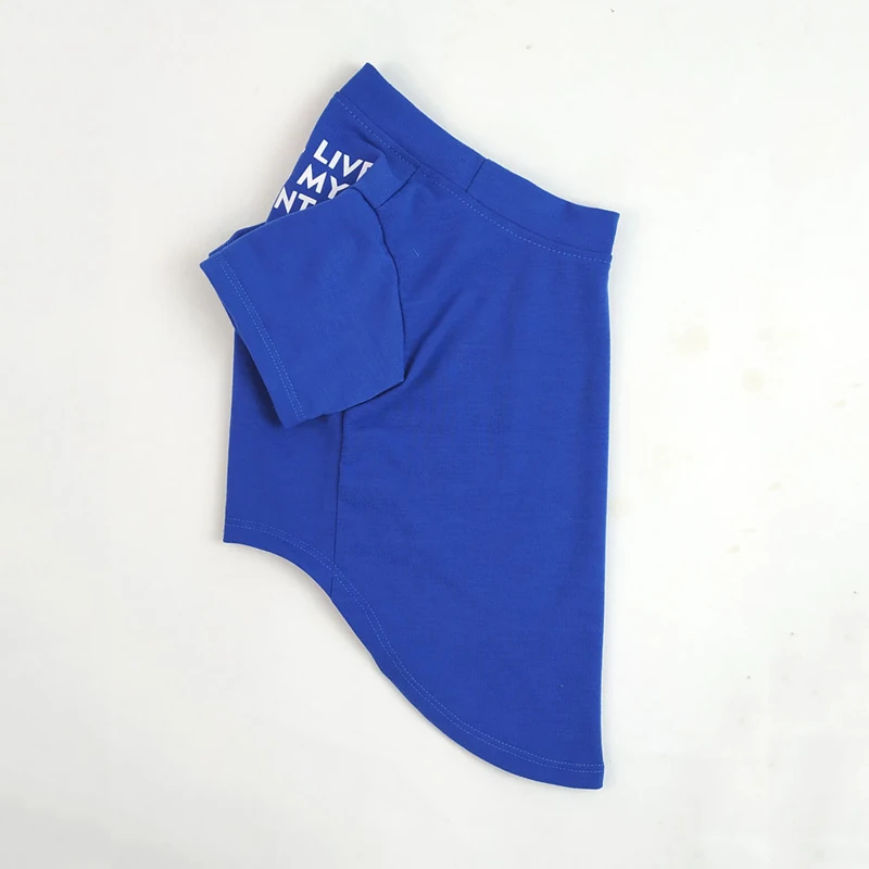 Футболка с буквенным принтом французского бульдога хлопковая рубашка для собаки