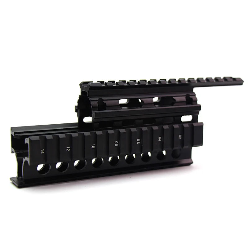 Quad Rail Mount Handguard 20 мм Пикатинни прицел боковой светильник крепление для AK47 74 AKS AKM