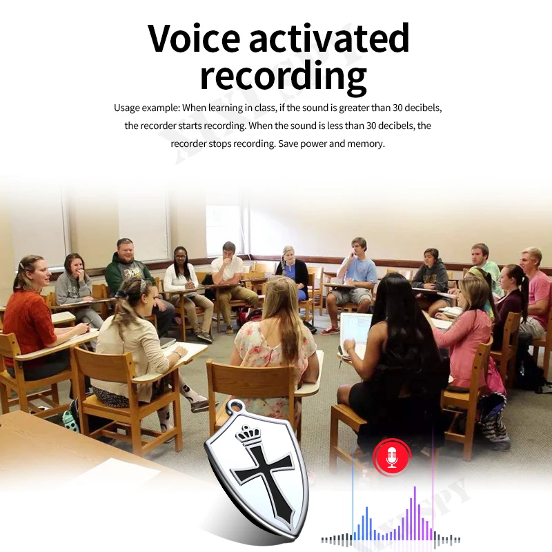 Диктофон с голосовой прослушивающее устройство звуковой микроустройство