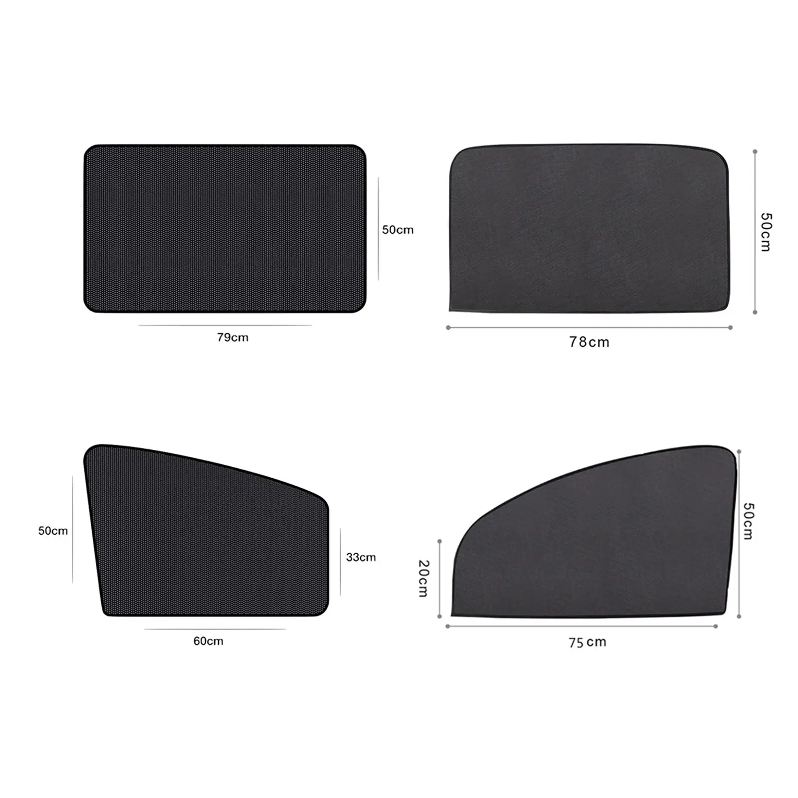 

Anti-UV Car Magnetic Side Window Cling Sun Shade Kit Premium Retractable Supplies Easy Install Accessories