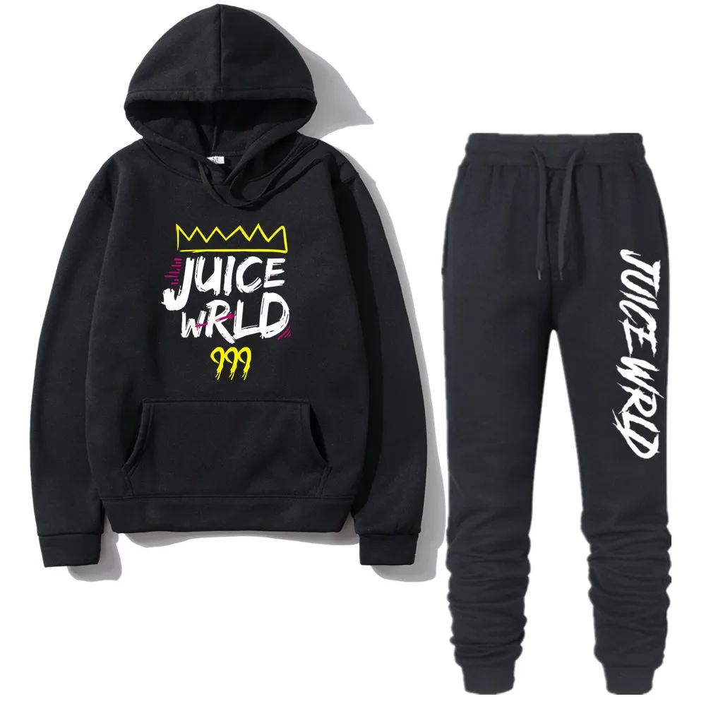 

Men 2 Piece Tracksuit Set Wrap Hoodie Pants Sweatshirt Sportswear Casual Tracksuit Suit