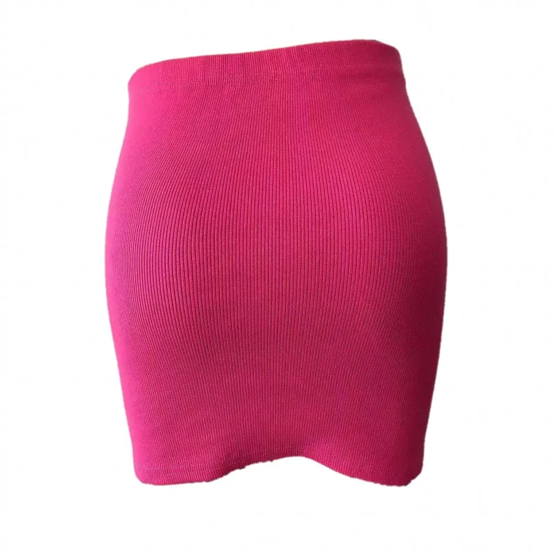 

Women Solid Elegant Skirt Sexy Slim Office Skirts Mid Waist Kintting Cotton Ladies Summer Skirts Mini Bodycon Pencil Skirts