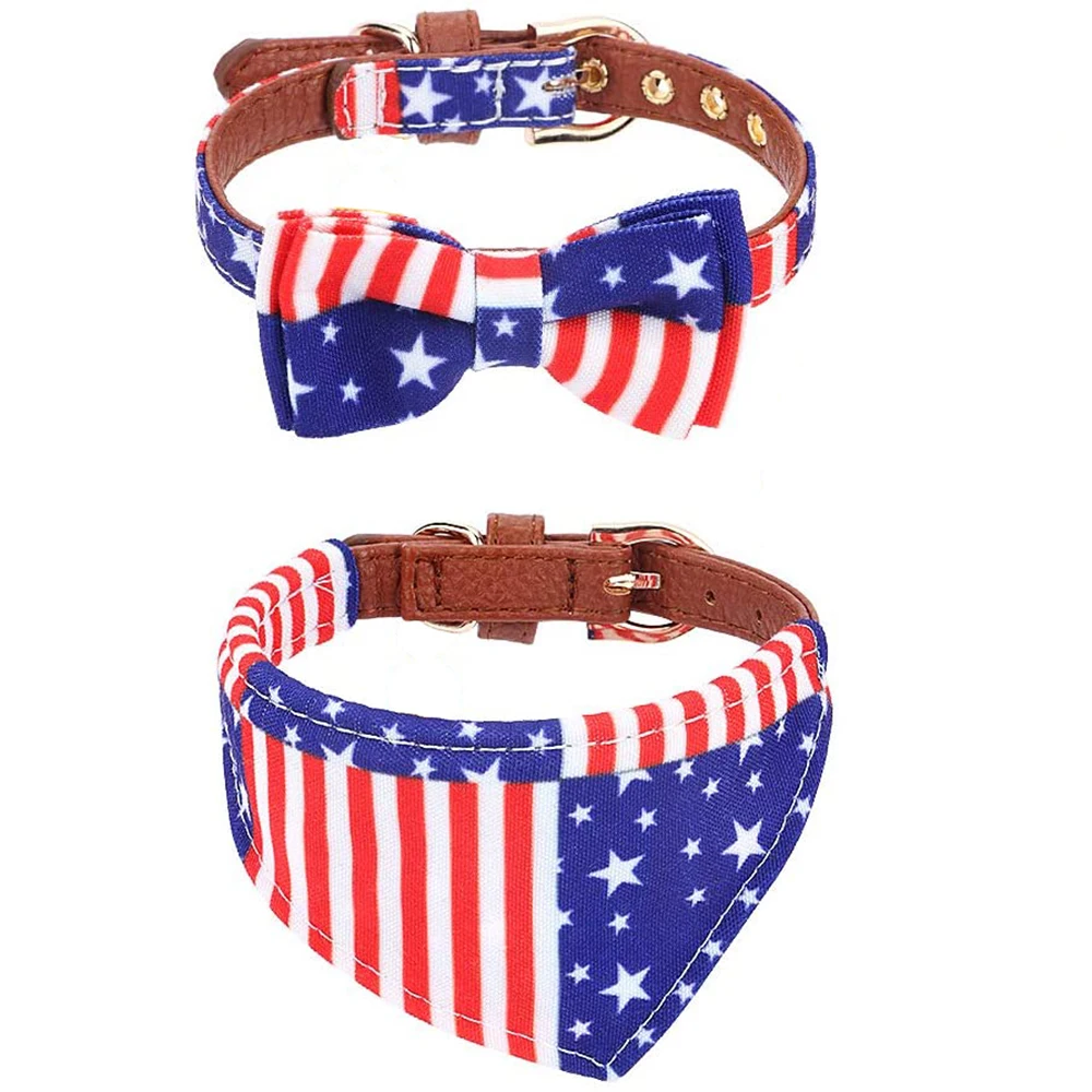 Галстук бабочка собачий ошейник и поводок Набор Классическая клетчатая