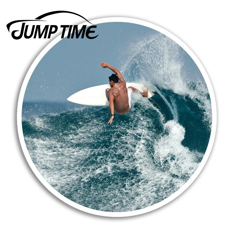 Время прыжка для крутых серферов виниловая наклейка s Wave Surf Fun багажа ноутбука