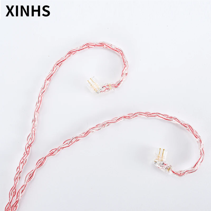 

Silvery PlatedCopper Braided Headphone wired with MMCX Pin 0.75mm Upgraded Cable Replace WireFor KZ Earphones