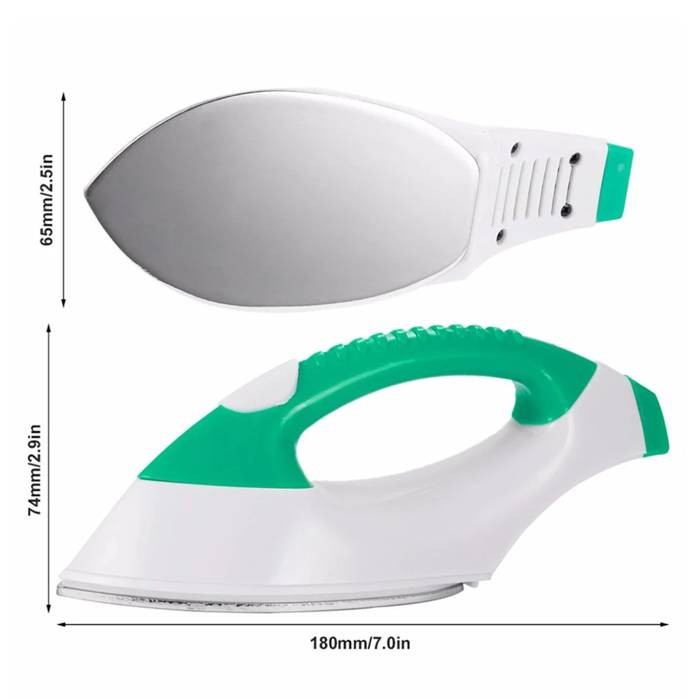 

US EU Mini Electric Iron Travel Clothes Drying Equipment Hand-held Household Portable Irons with Static Electricity Dustproof