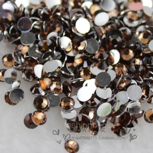 lightcoloradotopaz 1000 шт 2 мм-6 мм смола с плоским основанием, не патч хрустальные стразы для одежды Декорации для ногтей блестящие DIY Ювелирные изделия и телефон - Цвет: lightcoloradotopaz
