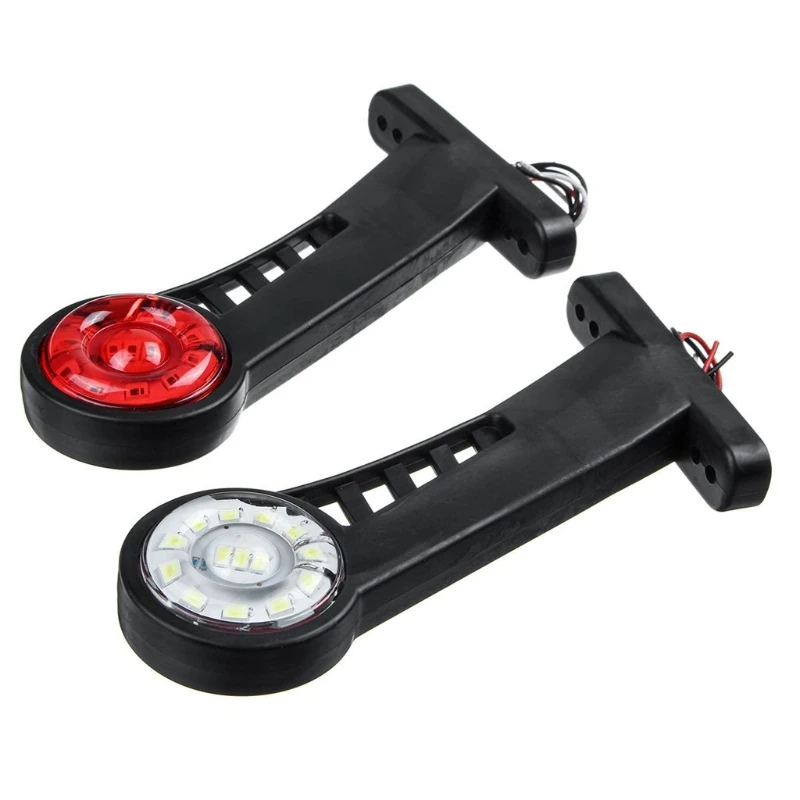 

24V 28LED Car Truck Elbow Side Marker Lights Indicator Light White Red Warning
