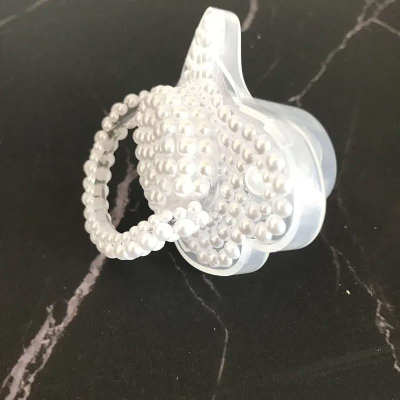 Ручная работа под заказ хэндмейд для новорожденных крестины белый жемчуг соска