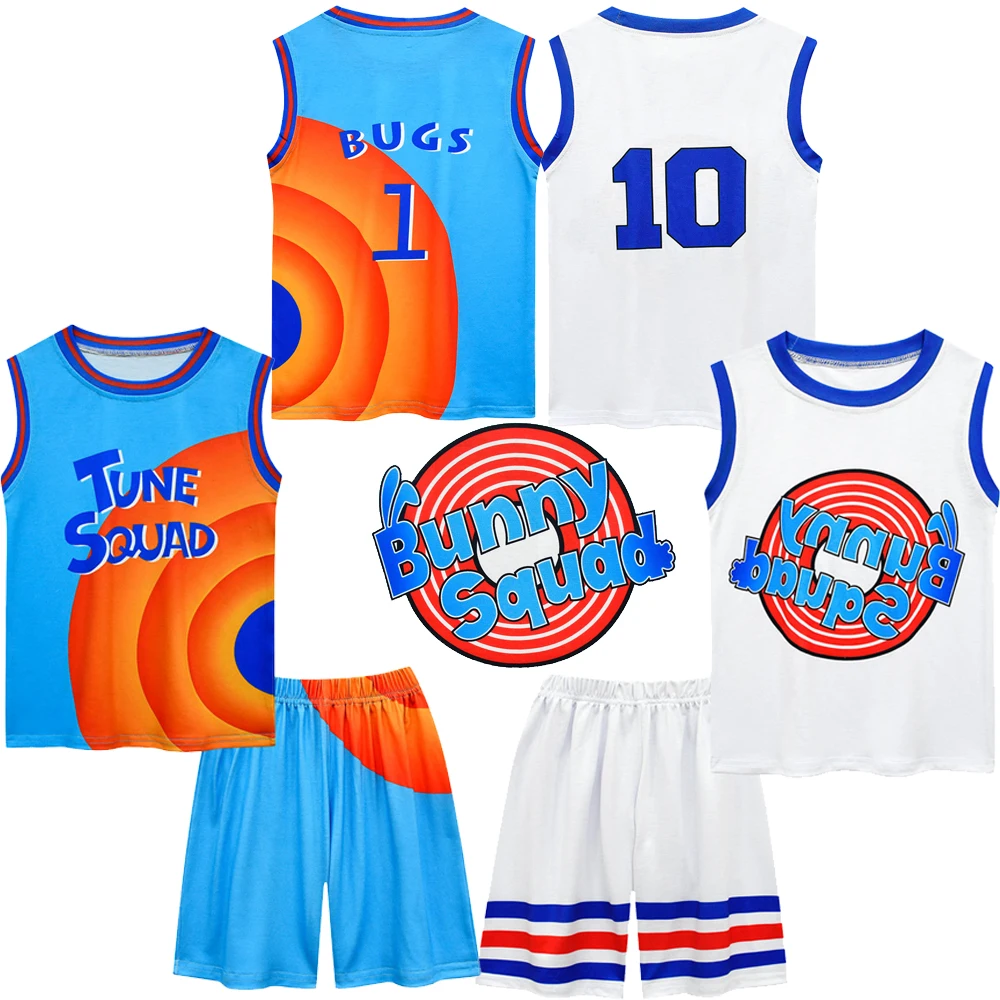 

Space Basketball Shirt Jam 2 Jersey James Tune Squad Cosplay Costume Kids A New Legacy Uniform Tops Shorts Clothes Set or Dress