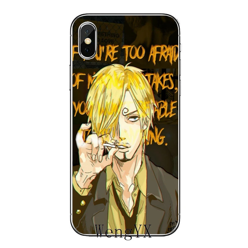 Мягкий чехол для Samsung Galaxy Note 10 9 8 5 4 S10E S10 Lite S9 S8 S7 S6 Edge Plus S5 S4 Mini sanji One Piece|Бамперы| |