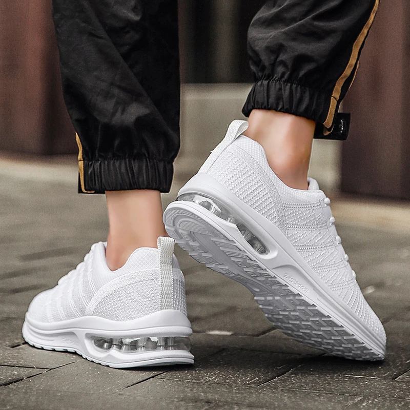 

Running Shoes Breathable Lace-up 2021 Sneakers Spring New Men Women Outdoor Couple Cushion Sports Shoes Brand Fitness Shoes