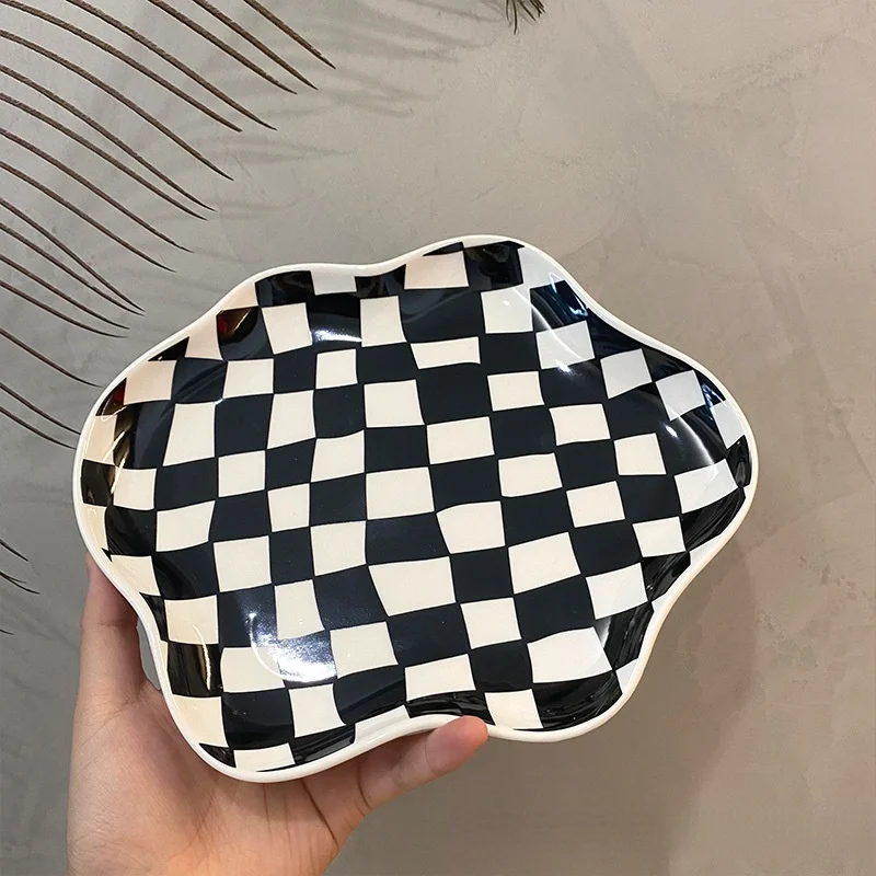 Керамическая тарелка в скандинавском стиле для ювелирных изделий ожерелье