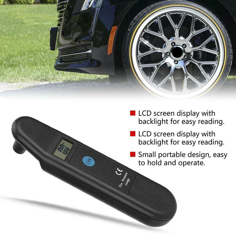 

TG101 LCD Barometers Tester High Precision for Car Truck Digital Car Truck Tire Tyre Air Pressure Gauge Meter Manometer