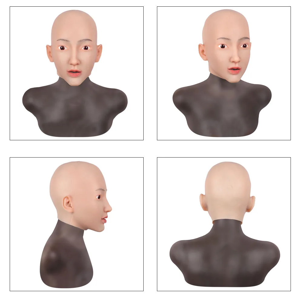 Мягкая здоровая силиконовая Кристин фальшивая маска искусственная с