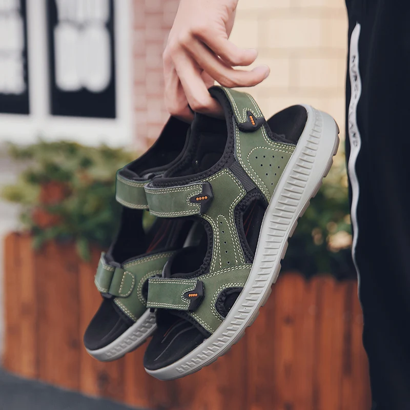 Лидер продаж сандалии новая модная летняя обувь мужская повседневная пляжная