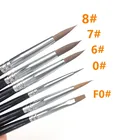 Стоматологические каучуковые ручки для зубных щеток, силиконовый инструмент для коррекции зубов, фарфоровые стоматологические лабораторные принадлежности для зубов 5 шт.компл.