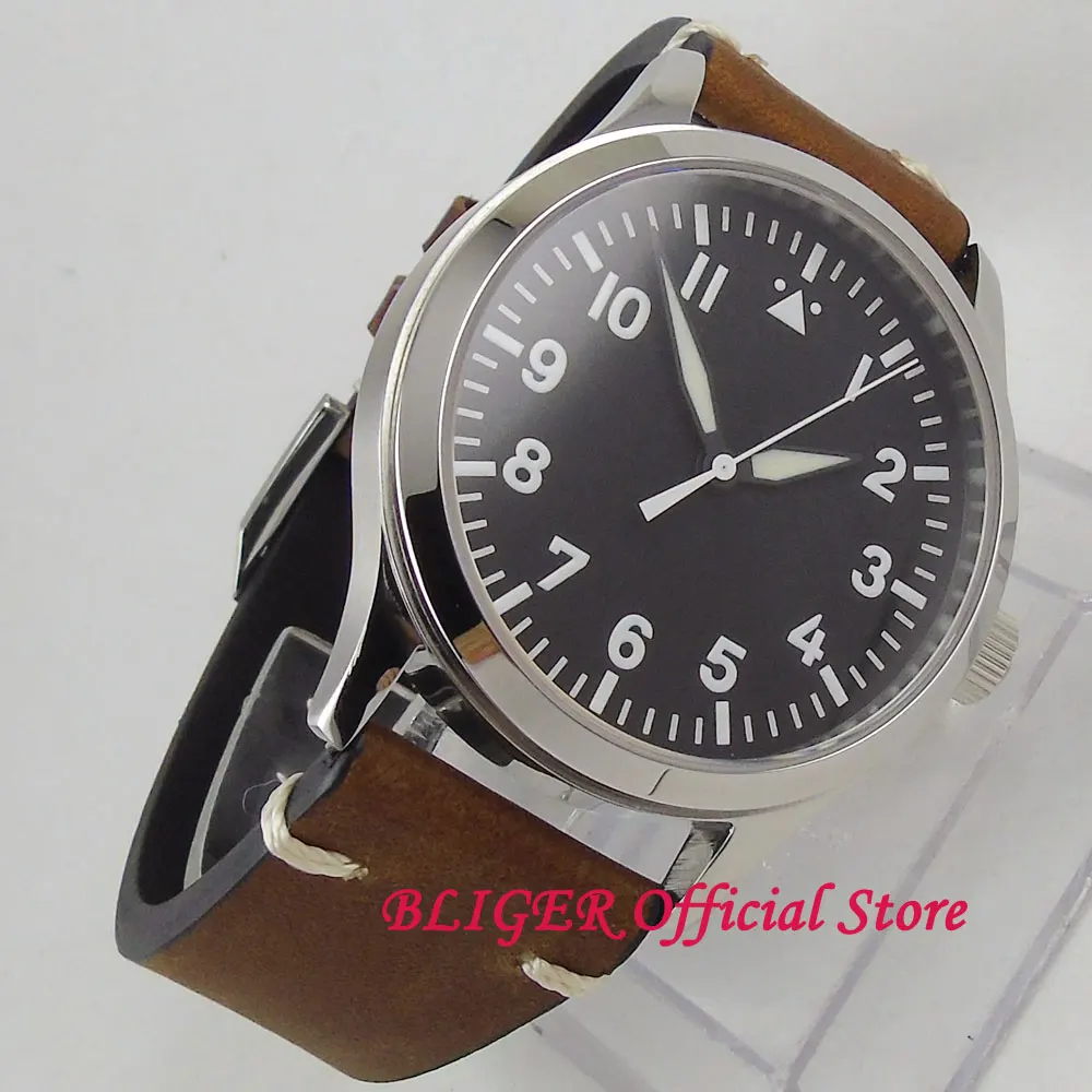 Часы мужские стерильные Классические наручные с сапфировым стеклом 42 мм