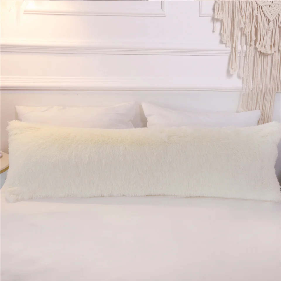 BeddingOutlet из искусственного меха с капюшоном Подушка Чехол пушистый декоративная подушка чехол прямоугольник с длинным ворсом, декоративная наволочка для подушки 1/2 шт. дропшиппинг