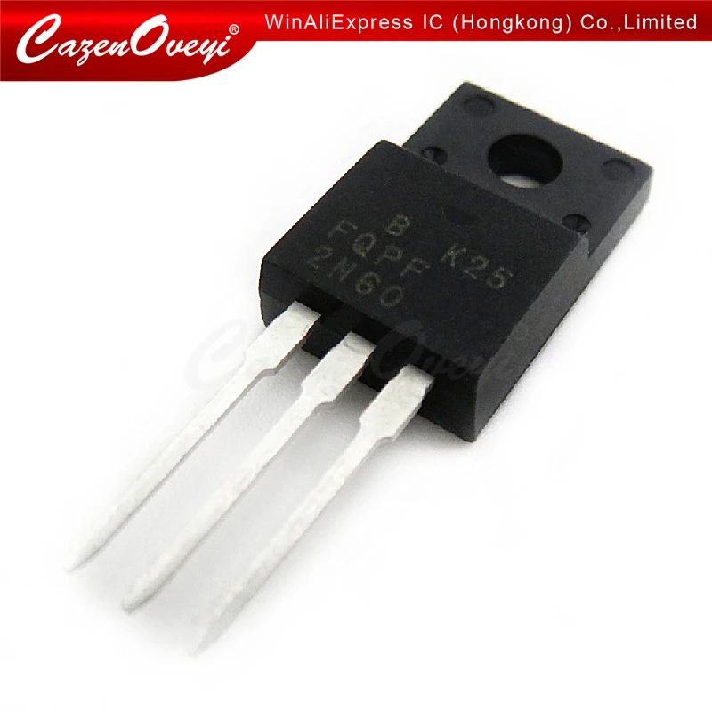 10 шт./лот FQPF2N60C 2N60C 2N60 600V 2A MOSFET N Канальный транзистор TO 220F новый оригинальный в