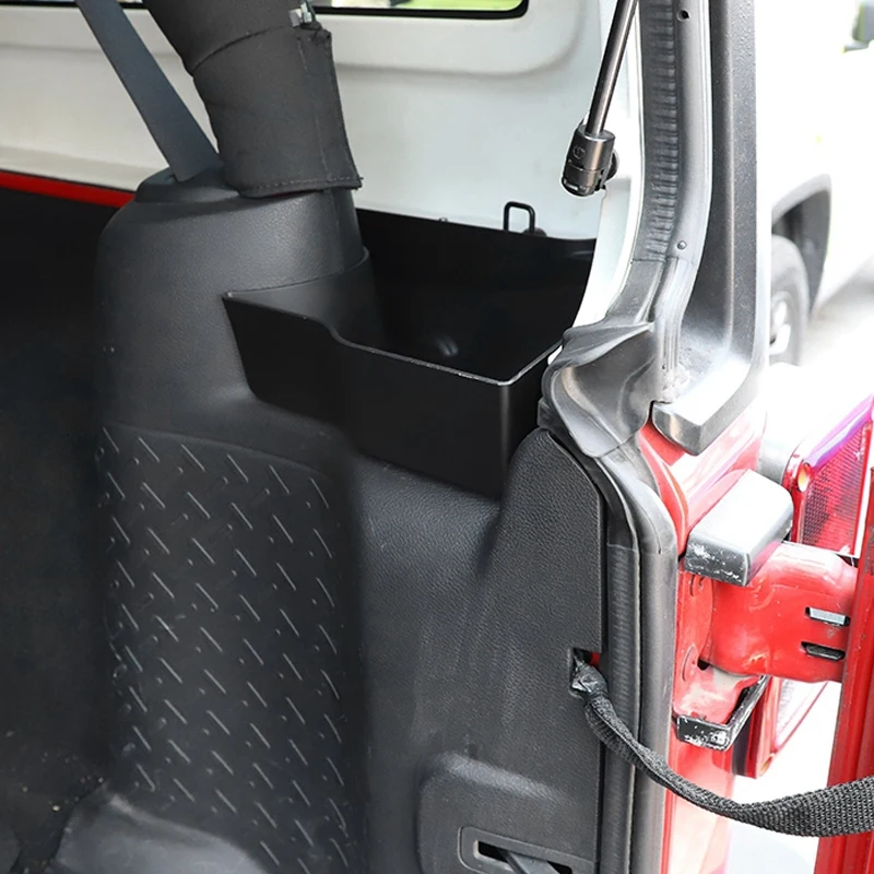 

Car Rear Trunk Side Storage Box Container Holder Stowing Tidying for Jeep Wrangler JK 2011-2017