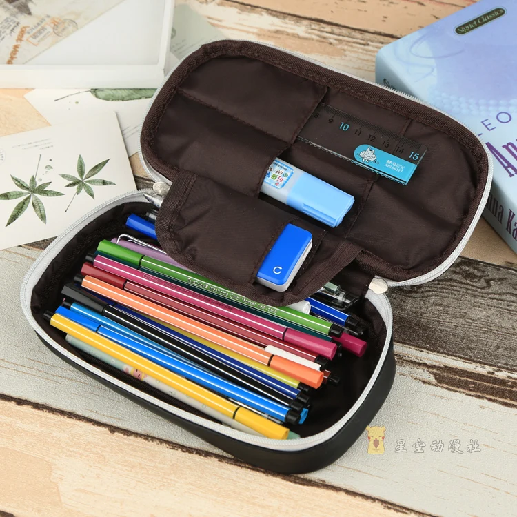 Гинтама Косплей из искусственной кожи косметичка для макияжа Студенческая