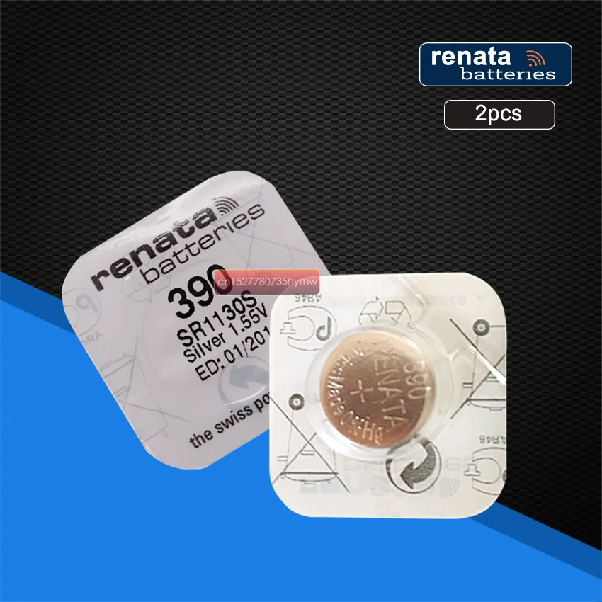 2 шт./упаковка серебристые Оксидные часы Renata 390 SR1130SW 1130 1 55 в 100% оригинальный бренд