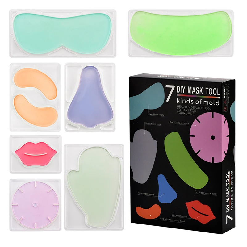 

7 In 1 DIY Mask Maker Tools For Face Mask Maker Skin Moisturizing Eye Nose Lips Neck Hand Breast Mask Molds
