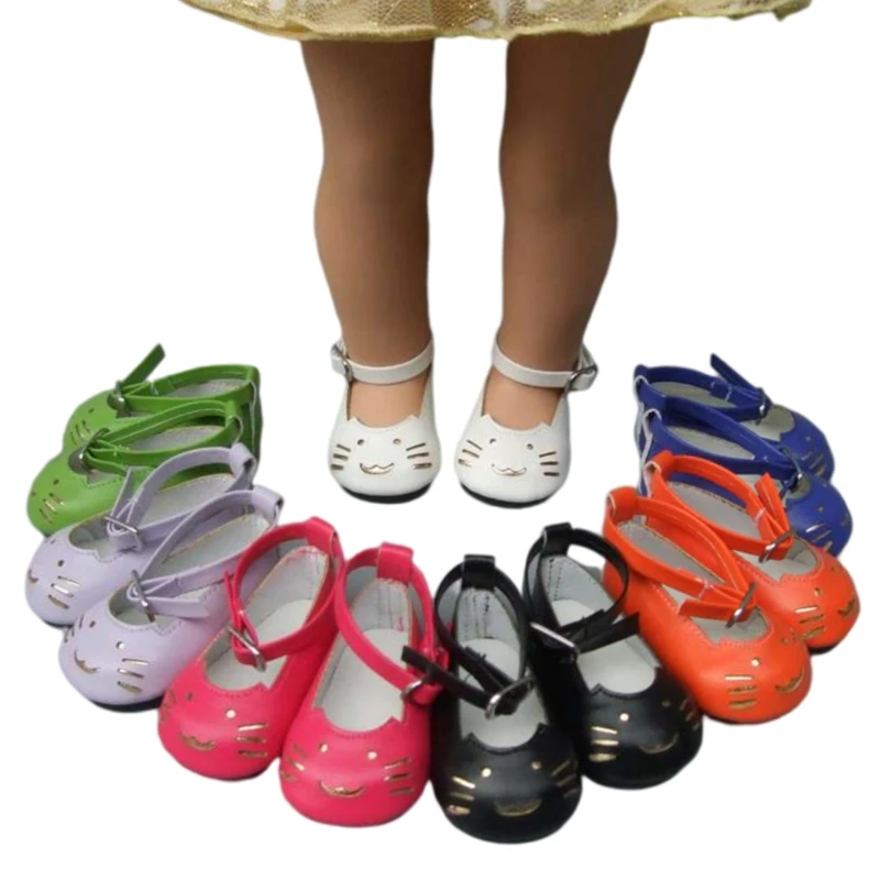 

18 Inch Girl Doll Leather Shoes 43 Cm Reborn Baby Doll Shoes Doll Accessories
