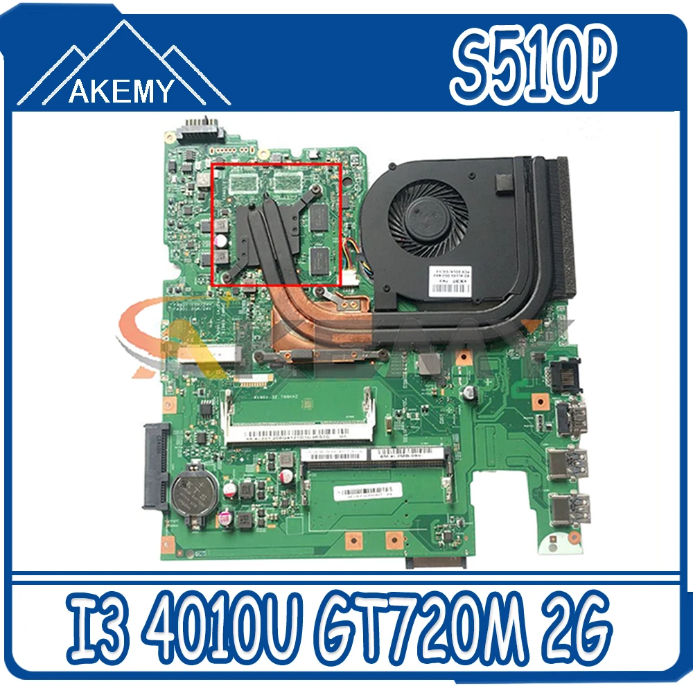 

Материнская плата Akemy 12293-1 48.4L106.011 для Lenovo S510P LS41P LS51P, процессор, материнская плата I3 4010U GT720M 2G DDR3 100% тест