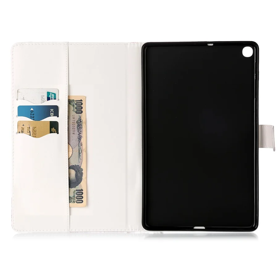 Чехол для Samsung Galaxy Tab A SM-T510 SM-T515 T510 T515 Smart Stand Cover для TabA 10,1 слот для карт чехол для планшета+ пленка+ ручка
