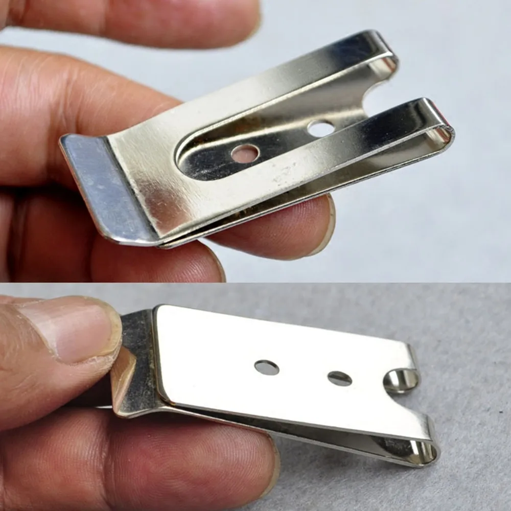 Черные металлические Пружинные пряжки кобура для ремня зажим-оболочка застежка
