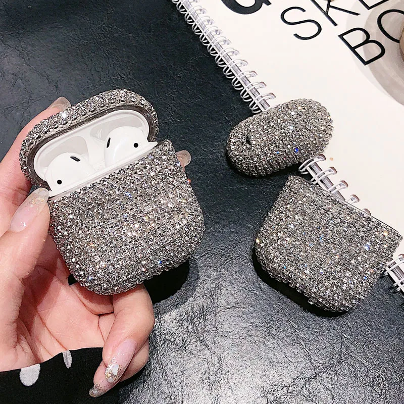 EKONEDA бриллианты Bling кристалла защитный чехол для Airpods чехол для женщин стиль роскошные наушники чехол для Airpods